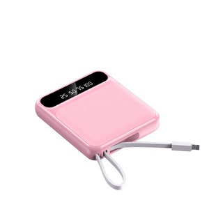Powerbank cargador de teléfono portátil de <span class=keywords><strong>la</strong></span> batería del Panel de 10000Mah Lumen 10000 MiniPower Pawer banco con cable - Product Image 3