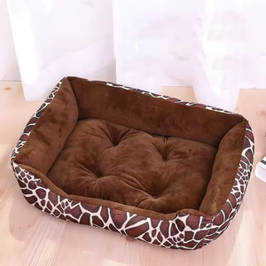Lüks Yıkanabilir Çevre Dostu Kadife Katlanabilir Köpek ve Kedi Yatağı Kanepe Minderi Sağlam Su Geçirmez Taban Yumuşak Sıcak Evcil Hayvan Yatağı - Product Image 1