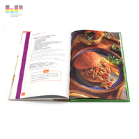 Livre de recettes alimentaires à couverture rigide de couleur personnalisée d'usine/livret/livre de recettes/impression de menus de restaurant