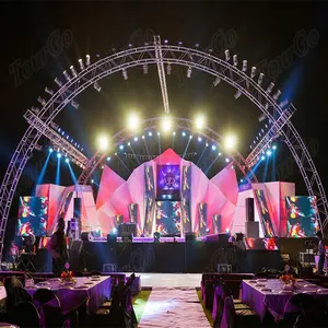 Наружное алюминиевое Dj светодиодное освещение динамик массив ферменная конструкция дисплея башни для концерта бар события показано