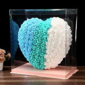Boîte à roses pour cadeau, fleur éternelle en mousse, cœur de pêche, cadeau pour petite amie, <span class=keywords><strong>520</strong></span>, Saint-Valentin, mariage, anniversaire, Saint-Valentin - Product Image 2