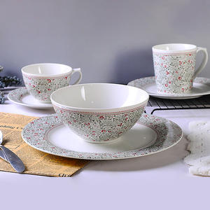 Mug à café ou à thé en céramique sous-glaçure à motif floral rétro américain, petite marguerite - Product Image 4