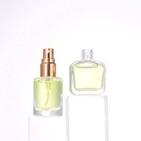Faible quantité minimale de commande 5ml 10ml 15ml petit flacon vaporisateur de parfum ovale clair vide atomiseur en verre ensemble de parfum récipient vide avec boîte