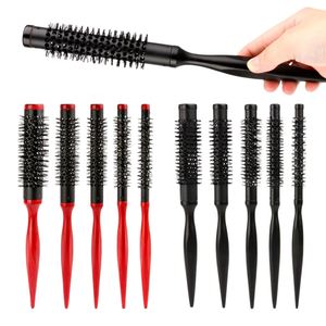 Brosse à cheveux ronde en céramique à poils de sanglier en nylon, 3 couleurs, pour cheveux bouclés, démêlante, pour cheveux secs et humides, avec tube en plastique et aluminium, pour tous types de cheveux - Product Image 4