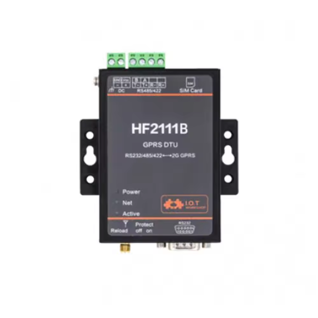 HF2111B Industrial Modbus Serial RS232 RS485 RS422 to GPRS Converter Device Serial Server DTU