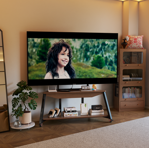 Mueble/Consola de <span class=keywords><strong>TV</strong></span> Móvil de Madera Maciza Estilo Antiguo para Dormitorio o Sala de Estar, Compatible con Televisores de 65 a 100 Pulgadas y Más, DSG042 - Product Image 2