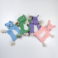 Jouet pour chien en forme d'animal couleur macaron écologique Style de dessin animé mignon jouet de couinement pour animaux de compagnie fournitures pour animaux de compagnie résistantes aux morsures et durables