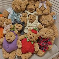 1- Grosir Jelly Cat Koleksi Baru Beruang & Kelinci, Hadiah Ulang Tahun yang Sempurna, Hadiah Festival, Mainan Boneka Pendamping, Kualitas Tinggi