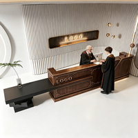 Comptoir de réception moderne en fibre de verre sur mesure pour centre commercial et magasin - Mobilier de bureau commercial durable et écologique