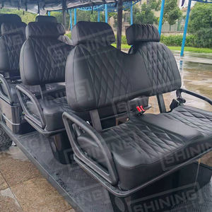 कस्टम चमक 48v लिथियम बैटरी 8-सीटर गोल्फ कार्ट इलेक्ट्रिक ईंधन बारिश कवर के साथ - Product Image 4