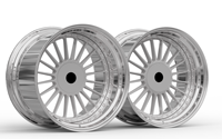 Jantes forgées personnalisées GS en 2 pièces, polies, 18, 19, 20, 21, 22, 24 pouces, multi-rayons, 5x114.3, 5x112, 5x120, 5x130 pour Benz, BMW, Audi