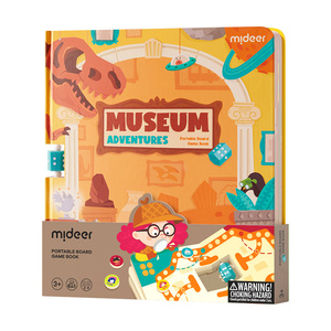 Mideer MD3360 Libro di Giochi da Tavolo Portatile 6-in-1 - Avventure nel Museo, Giochi Montessori per Bambini - Product Image 1