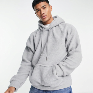 Sweat-shirt à capuche en sherpa pour homme avec tissu polaire 350 g/m², service de marque privée pour l'inventaire de vente au détail saisonnier - Product Image 4