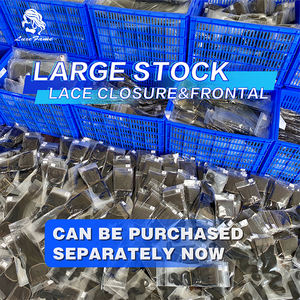 Fermeture en dentelle HD 4x4 5x5 6x6 13x4 13x6 Cheveux humains Fermeture frontale en dentelle HD Cheveux vierges bruts brésiliens Fermeture HD Nœuds blanchis - Product Image 5