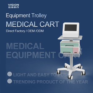 Chariot à moniteur patient ECG médical mobile en métal durable de style industriel chariot à hôpital <span class=keywords><strong>fixe</strong></span> pour ordinateur tablette en alliage d'aluminium - Product Image 4
