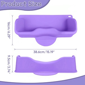Gobelet de rinçage en silicone sans BPA pour le bain de bébé, avec ventouse souple pour un rinçage sans larmes - Product Image 2