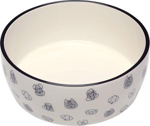 Bol pour animaux de compagnie <span class=keywords><strong>6</strong></span> x <span class=keywords><strong>6</strong></span> x 3,38 pouces, plat pour l'eau et la nourriture des chiens, accessoire pour propriétaire d'animal, bol en céramique pour chien - Product Image 1