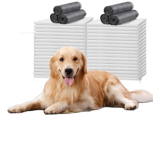 Мягкие хлопковые пеленки для собак размера L, одноразовые впитывающие подстилки для приучения к туалету для щенков и домашних животных - Product Image 1