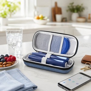 Estuche Rígido Personalizado de EVA para Insulina, Aislado, a Prueba de Golpes, Portátil, para Lápiz de Insulina, Bolsa de Viaje para Péptidos, con Cierre y Logotipo OEM - Product Image 6