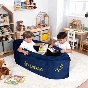 2026 Factory Custom High Density Foam Multifunctional Sensory Peapod Chair for Kids Compression Portable <b>Folding</b> Kids <b>Sofa</b> <b>Bed</b> - Product Image 2