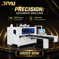 Machine de perçage CNC six faces JIYU CD-612B-4 à double embase de perçage, haute précision pour le travail du bois, modèle le plus vendu