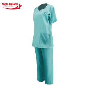 ชุดยูนิฟอร์มพยาบาลชุดผ่าตัดแขนสั้นสำหรับสตรีชุดขัดผิวทางการแพทย์ - Product Image 4