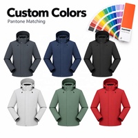 Veste imperméable unisexe 3-en-1 personnalisée, coque extensible haute densité 75D, membrane TPU 2.0, doublure en duvet de canard, vêtements OEM ODM