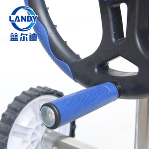 Chariot enrouleur de bâche de piscine Landy en alliage d'aluminium, capacité de charge 60 kg, longueur réglable, pour piscines de villas privées - Product Image 3
