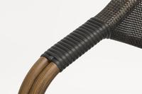 Chaises de bistrot en aluminium Teslin à l'aspect bois personnalisables pour café, restaurant, extérieur |   Plusieurs tailles disponibles