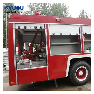 Puerta enrollable de aluminio para vehículo, persiana enrollable de alta calidad para camión de bomberos