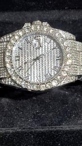 Reloj de Diamantes Moissanite de Estilo Japonés de Lujo, Muy Solicitado, para Uso Diario y Reuniones de Oficina, Disponible a Precio de Fábrica - Product Image 4