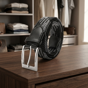 Ceintures en cuir véritable pour hommes, avec boucle en acier gravée, résistantes à l'eau, artisanales en peau d'animal véritable, écologiques et tendance - Product Image 1