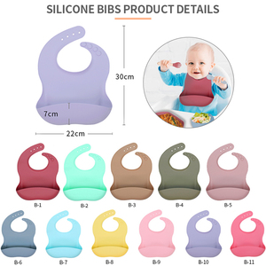 Fabricante de Sets de Alimentación para Bebés con Baberos de Silicona, OEM, ODM, Venta al por Mayor, Plato, Tazón y Cuchara con Succión, Baberos de Silicona Personalizados - Product Image 6