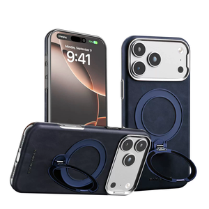 Étui de téléphone en cuir magnétique pour iPhone 18 Pro Max avec support rotatif, étui en cuir de luxe pour iPhone 18 - Product Image 3