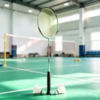 Raquette de badminton 5U entièrement en carbone, poignée G6, 30 LBS, haute tension