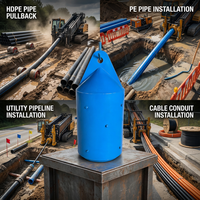 Extracteur de tuyaux robuste Drillsoltek 2026 pour le tirage de tuyaux HDPE en forage directionnel horizontal
