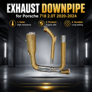 Collettore <span class=keywords><strong>di</strong></span> <span class=keywords><strong>Scarico</strong></span> OEM per Porsche 718 2.0T 2020-2024 in Acciaio Inox SS304, <span class=keywords><strong>Tubo</strong></span> <span class=keywords><strong>di</strong></span> <span class=keywords><strong>Scarico</strong></span> per Tuning Prestazionale e Potenziamento - Product Image 1