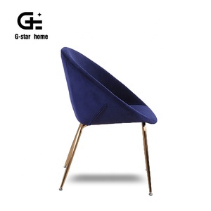 2019 mejor vendedor de muebles para el hogar tela azul marino <span class=keywords><strong>escarabajo</strong></span> Silla de comedor - Product Image 5