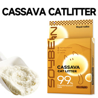 OEM ODM Échantillons Gratuits Grandes Remises en Gros Litière pour Chat Naturelle Biodégradable Écologique à Base de Manioc Arena Para Gatos