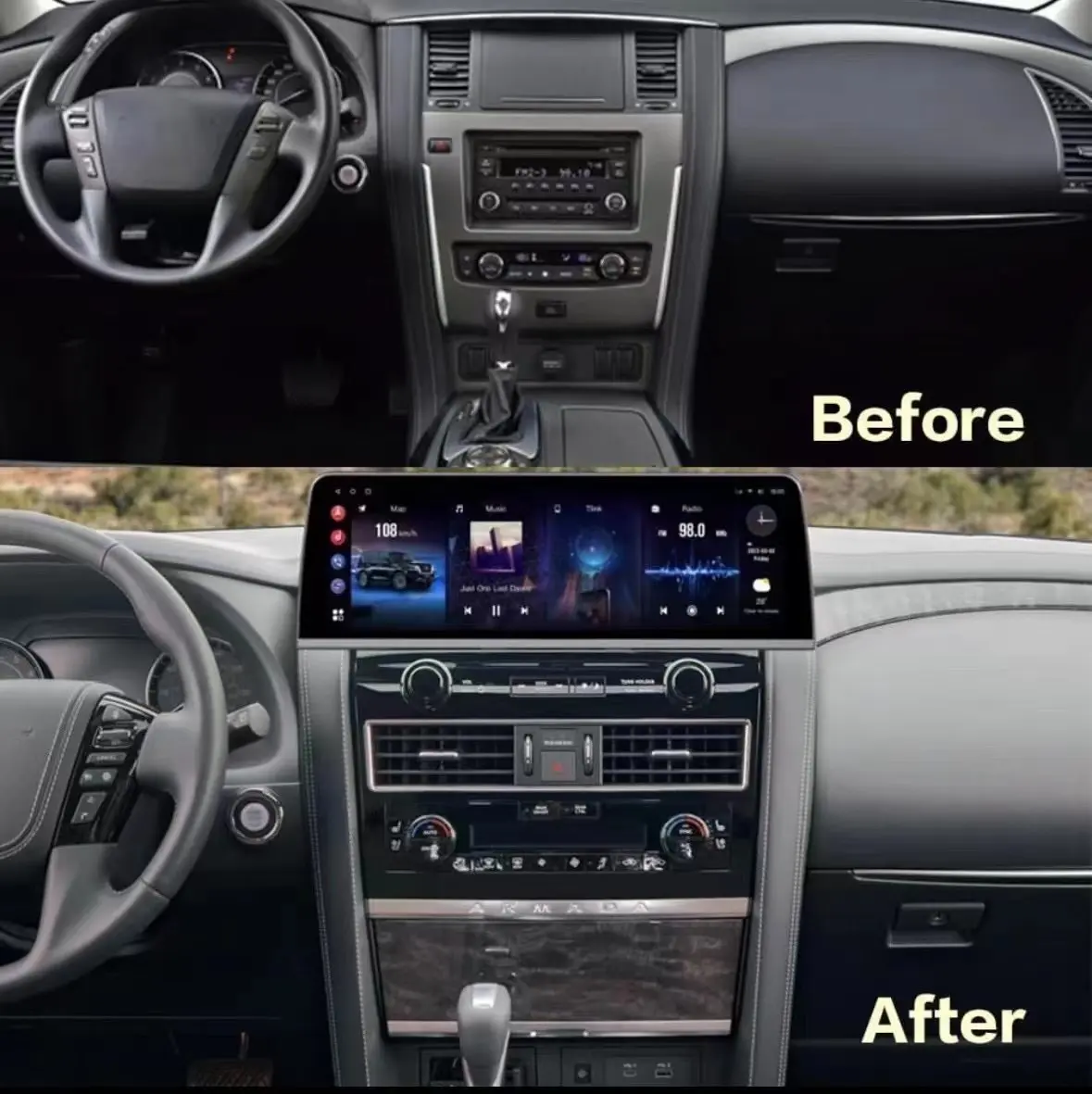 16.2" Carplay Android 12 Car GPS Navigation For Nissan Armada Patrol Y62 For Infiniti QX80 QX56 2010-2021 Multimedia DVD Player