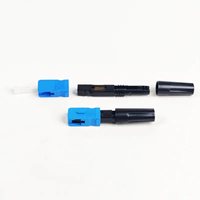 Conector Rápido FTTH Tiancheng, Monomodo/Multimodo, Carcasa de Plástico, Adaptador de Fibra Óptica SC PC UPC, Conector de Fibra Óptica PUSH-PULL