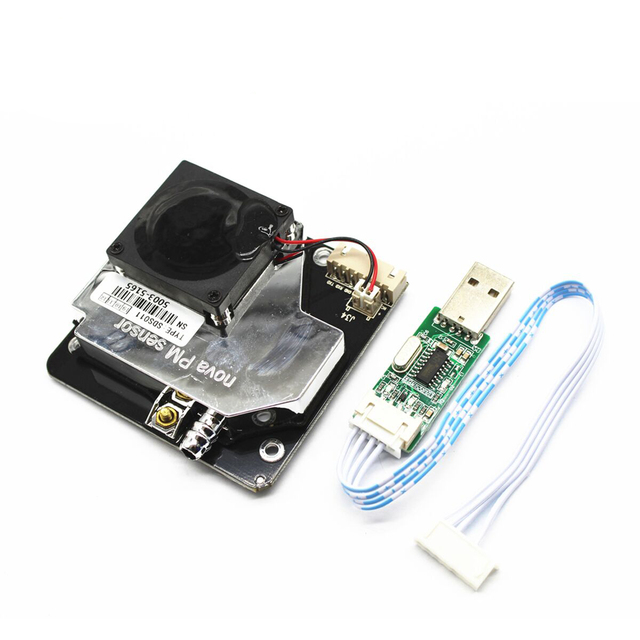 Laser PM2.5 sensor SDS011 Particle sensor Dust sensor With USB data cable