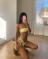 Fabrication OEM de maillots de bain bikini personnalisés de haute qualité pour femmes, en tissu écologique, avec étiquette privée, imprimé léopard et à carreaux, ensemble 2 pièces