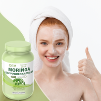 OEM Moringa bubuk kapsul 500mg suplemen Herbal alami untuk orang dewasa dengan dukungan Vitamin & Mineral kekebalan tubuh, meningkatkan energi