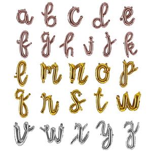 Globos de escritura a mano de 18 pulgadas, escritura a mano, <span class=keywords><strong>letra</strong></span> curva, alfabeto, globos, <span class=keywords><strong>2022</strong></span> - Product Image 1