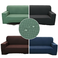 Vente flash - Housse de canapé extensible à trois places en jacquard moderne, protection pour les canapés de salon