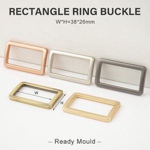 Túi phần cứng 3/4 "1" 1 1/2 "điều chỉnh vuông khóa Webbing dây đeo vòng 20 25 38mm vàng hình chữ nhật vòng khóa cho túi vành đai dây đeo - Product Image 5