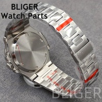 Montre automatique pour homme BLIGER carrée 25-29 mm en acier inoxydable NH38, analogique, verre saphir multicolore, mécanique, lumineuse