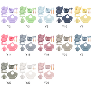 <span class=keywords><strong>Service</strong></span> personnalisé Eversoul, lot de 8 assiettes pour bébé en forme d'éléphant, autres produits d'alimentation pour bébé - Product Image 2