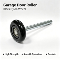 Rouleau de rail de porte de garage universel, rouleau à roulement de précision pour l'installation de portes de garage sectionnelles